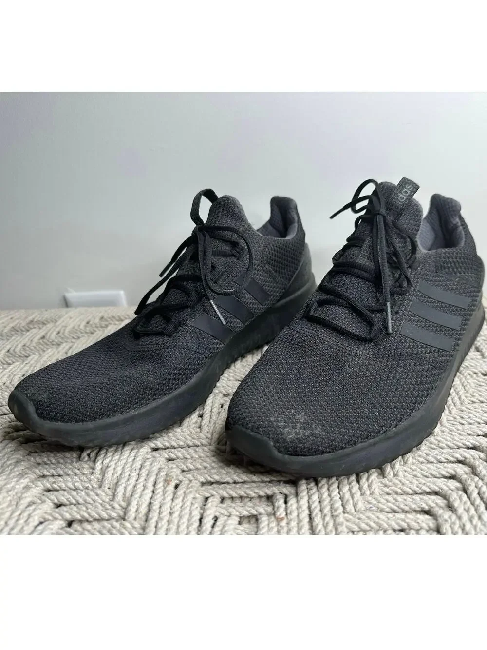 Adidas: Black Cloud Foam Sneakers